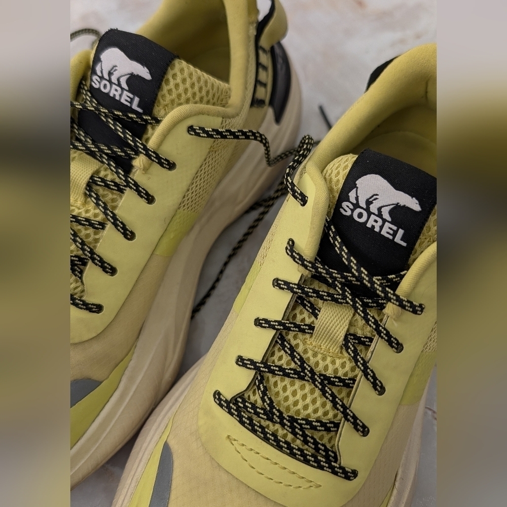 Sorel Yellow Neon  Woman Sneakers Size 7